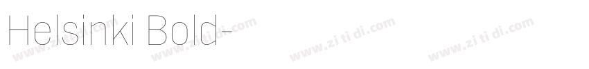 Helsinki Bold字体转换